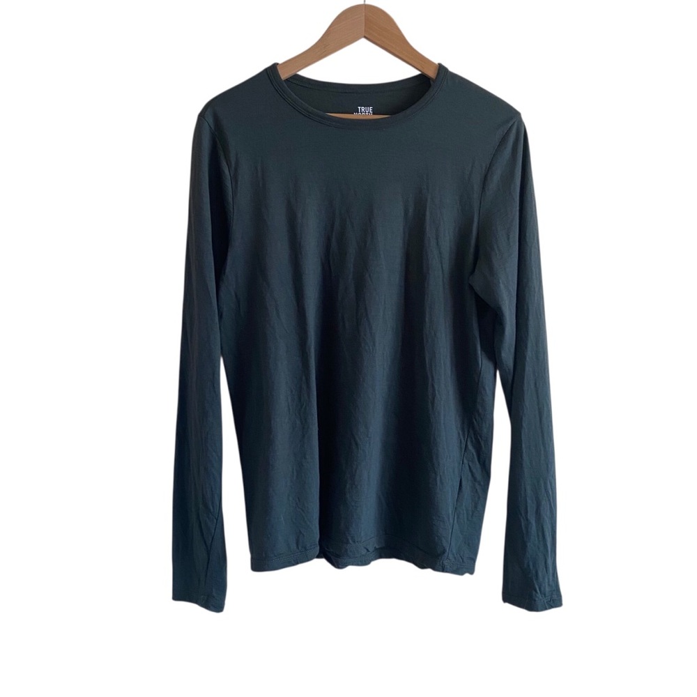 True North Base Layer Merino Wool Blend Men Small Green Outdoor Performance